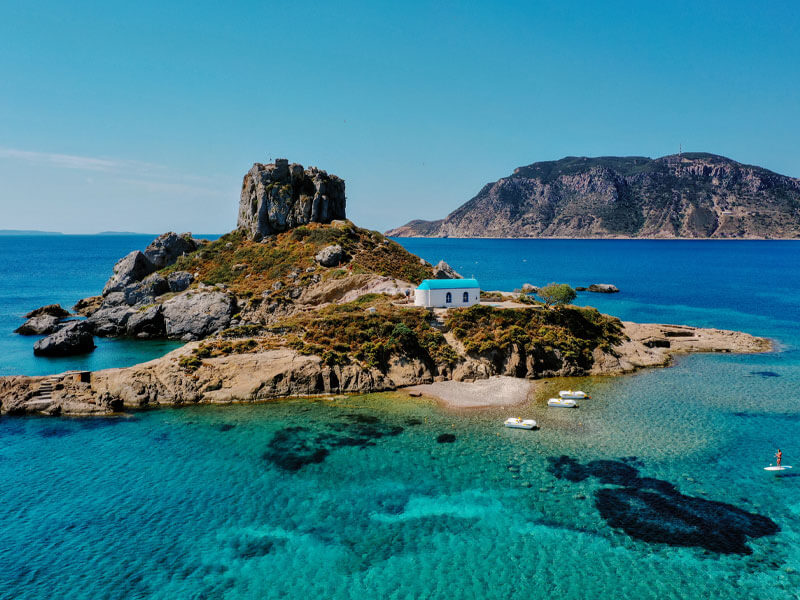 Segeltörn von Mykonos nach Kos mit der Yacht Coccinella